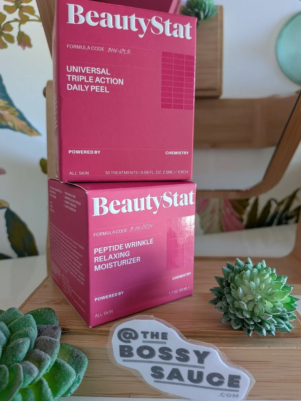 🌸 BeautyStat Daily Peel + Peptide Wrinkle Moisturizer Duo NWT
